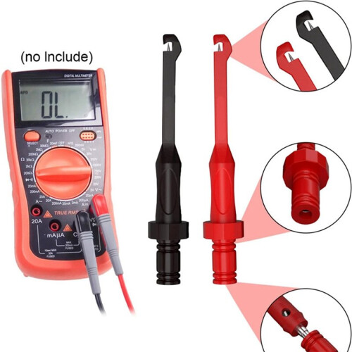 Multimeter Test Leads Set with Wire Piercing Probe and 4mm Banana Plug for Electrical Testing 2