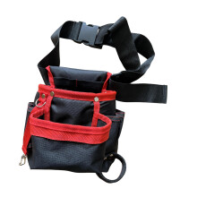 Oxford Cloth Tool Bag Maintenance Organizers Waist Pouch-Red
