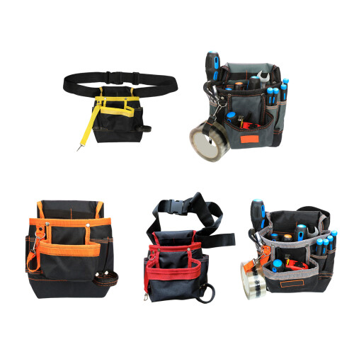 Multifunctional Tool Bag With Multiple Pockets Adjustable-Black 1
