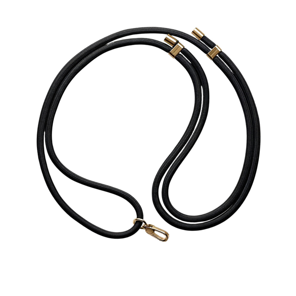 Multipurpose Adjustable Phone Cord Lanyard- Black/Gold 7704001074857