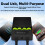 18650 Battery Box Case Chargers Pack Shell with LED &-White 3