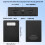 Coque d'alimentation de charge 18650 avec boîtier de-Noir 4