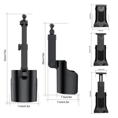 Support automobile double face réversible permettant une 2