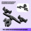 Double Phone Holder with 360 Rotation Adjustable Clamp for 4.5-7 4
