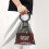 Resin Handle Wine Pouch Mesh Rhinestones-square fluorescent g 5