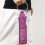 Metal Handle Wine Bottle Bag Mesh Pouch with- white diamonds 4