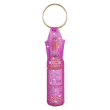 Sac pour bouteille de vin avec poignée en métal, pochette-Violet