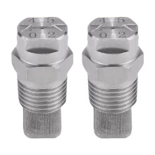 2pcs 1/4inch Threaded Fan Sprayer Nozzle With Stainless-4502
