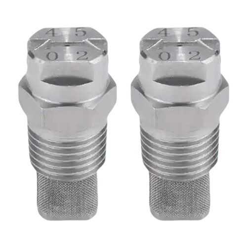 2pcs 1/4inch Threaded Fan Sprayer Nozzle With Stainless-4502