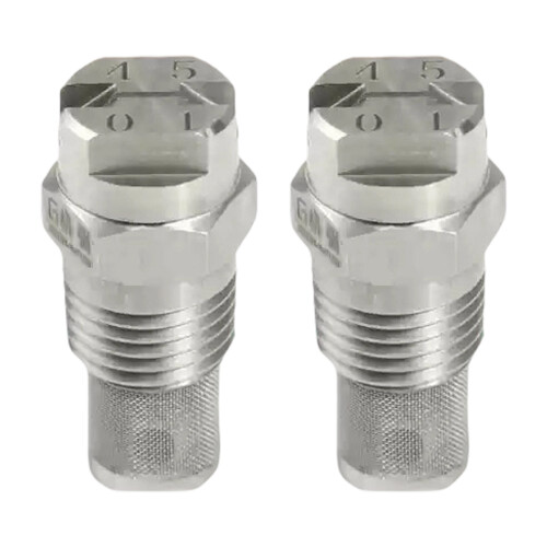 2pcs 1/4inch Threaded Fan Sprayer Nozzle With Stainless-4501
