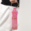 Stylish Metal Handle Wine Pouch Mesh Embedded-fantasy color 7