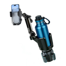 Automotive Phone And Beverage Holder-Telescopic two secti