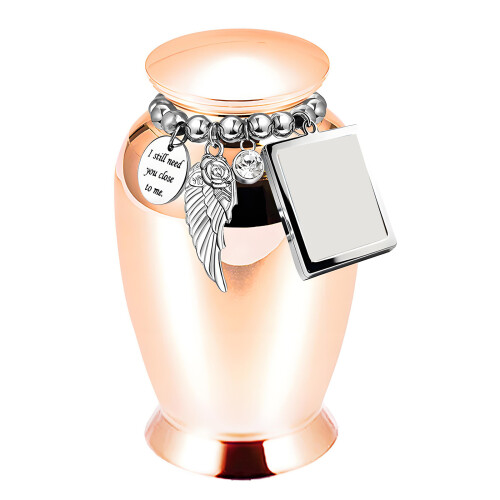 Memorial Casket Ashes Container Urn Cremation-Rose Gold