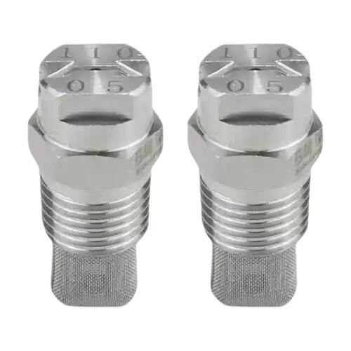 2pcs Industrial Grade Fan Shaped Sprayer Nozzle-11005