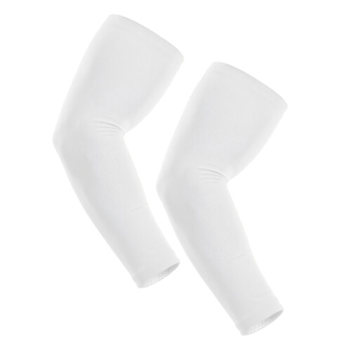 Soft Sun Protections Arm Sleeves Suitable For Multiple-White