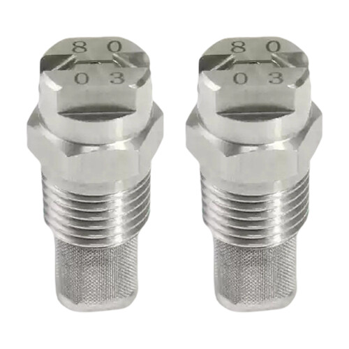 2pcs Stainless Fan Sprayer Nozzle For Uniform Mists-8003