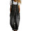 Stylish Women's Polyester Overalls Pant Breathable-Black L 1