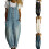 Stylish Women's Polyester Overalls Pant Breathable-Black L 3