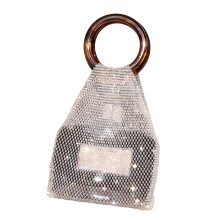 Pochette à vin avec poignée en résine, bouteille de-kaki