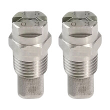 2pcs 1/4inch Threaded Fan Sprayer Nozzle With Stainless-4503