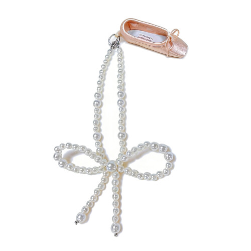 Eleganter, mit Perlen verzierter-Rosa