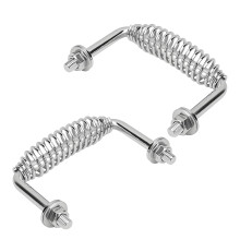 304 Nonrust Steel Spring Handle With Bolt Fixing For BBQ-2PCS
