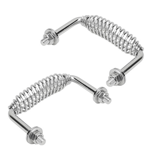 304 Nonrust Steel Spring Handle With Bolt Fixing For BBQ-2PCS