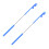 Double Ended Silicone Straw Cleaner Brush Set 2PCS With-blue 1