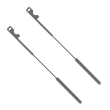 Double Head Silicone Straw Cleaner Brush Set 0.8mm And 1mm-grey