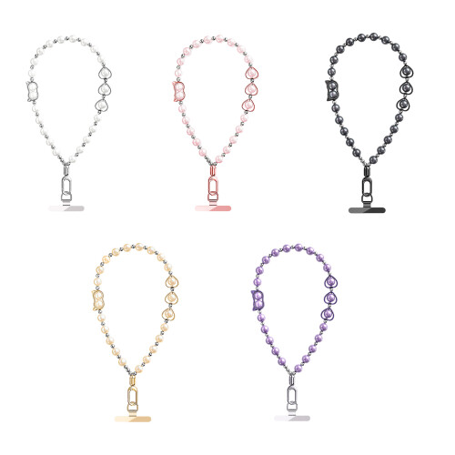 Multifunction Geometric Mobile Lanyard Comfort-Champagne Gold 1