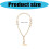 Multifunction Geometric Mobile Lanyard Comfort-Champagne Gold 4