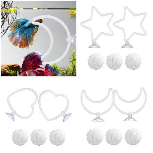 Easyly Install Suction Cup Fish Training Tool-heart shape 2