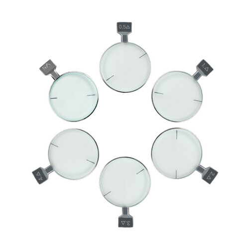 Professional Optometry Trial Lens Set In Silver Metal-Prism 8 1