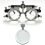 Optometry Testing Lenses Set With Silver Metal Border-Prism 2 3