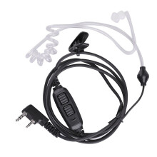 Air Tube Communication Earphone With Double Start Button