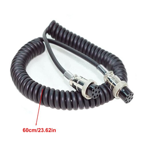 8 Pin Aviation Male Female Extension Cable Featuring Spring 2