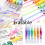 6Pcs Double Tip Erasable Highlighters Oblique Head Fluorescence 2
