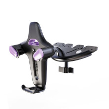 Premium Car Compact Disc Slot Phone Holder Bracket-Purp le red