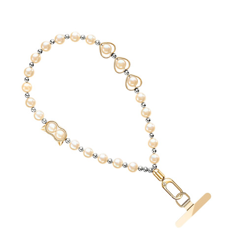 Multifunction Geometric Mobile Lanyard Comfort-Champagne Gold