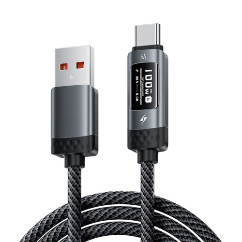 Efficient Heat Dissipation 100W Charging Cable Aluminum Body-2m