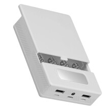 Opladers Pack Shell met indicatorbatterijhouder voor het-Wit