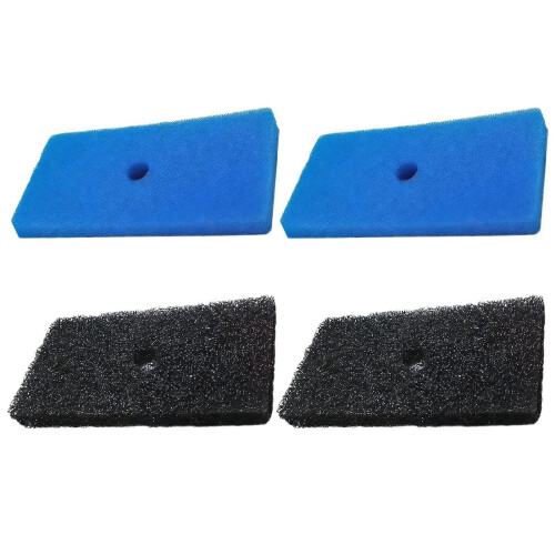 2 Pairs Sponge Filter Pads Pond Filter Media for Filter Box