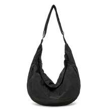 Lightweight And Practical Nylon Crossbody Bag For-Black