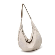 Practical Nylon Shoulder Bag for Women Crossbody Bag with-Beige