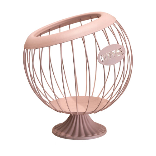 Coffee Storage Basket Opening Accessory for Organizing-Pink