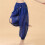 Belly Dance Lantern Pants with Coins Split Harems Pants-Black 6