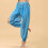 Belly Dance Lantern Pants with Coins Split Harems Pants-Black 7