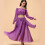2pcs Comfortable Belly Dance Performances Set Long-Lake Blue 4