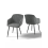 (Slate Grey, Set of 2) GOEURVANT Dining Chairs 3