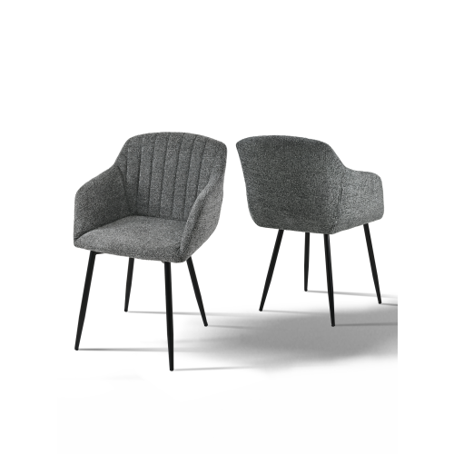 (Slate Grey, Set of 2) GOEURVANT Dining Chairs 2